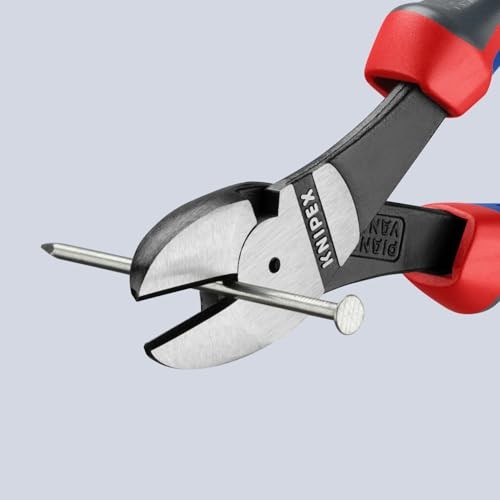 KNIPEX Tools - High Leverage Diagonal Cutters, Multi-Component (7402180) 7.25...