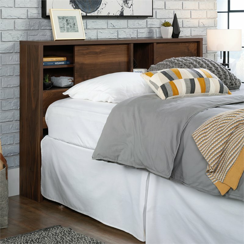 Sauder Harvey Park Engineered Wood Full/Queen Headboard in Grand Walnut