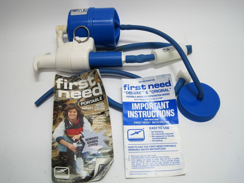 First Need Portable Water Purifier Microfilter Filter Pump Purification System