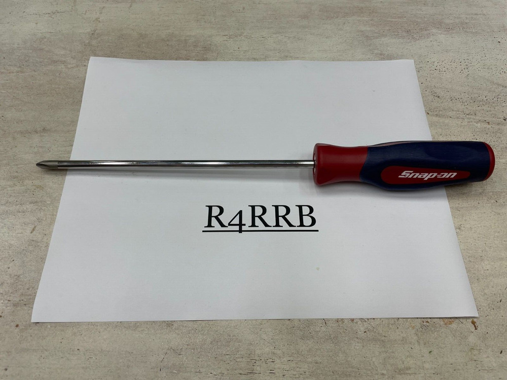 Snap-on Tools RED WHITE BLUE Hard GRIP #2 Phillips Head Screwdriver SHDP82RWB