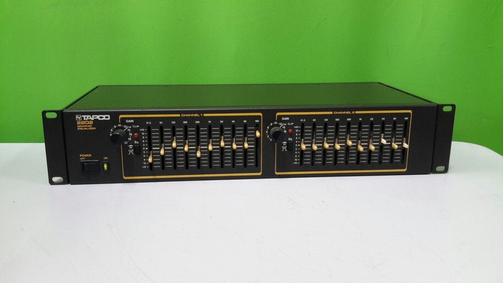 EV Tapco 2200, 2 Channel, 10 Band Graphic Equalizer, EQ