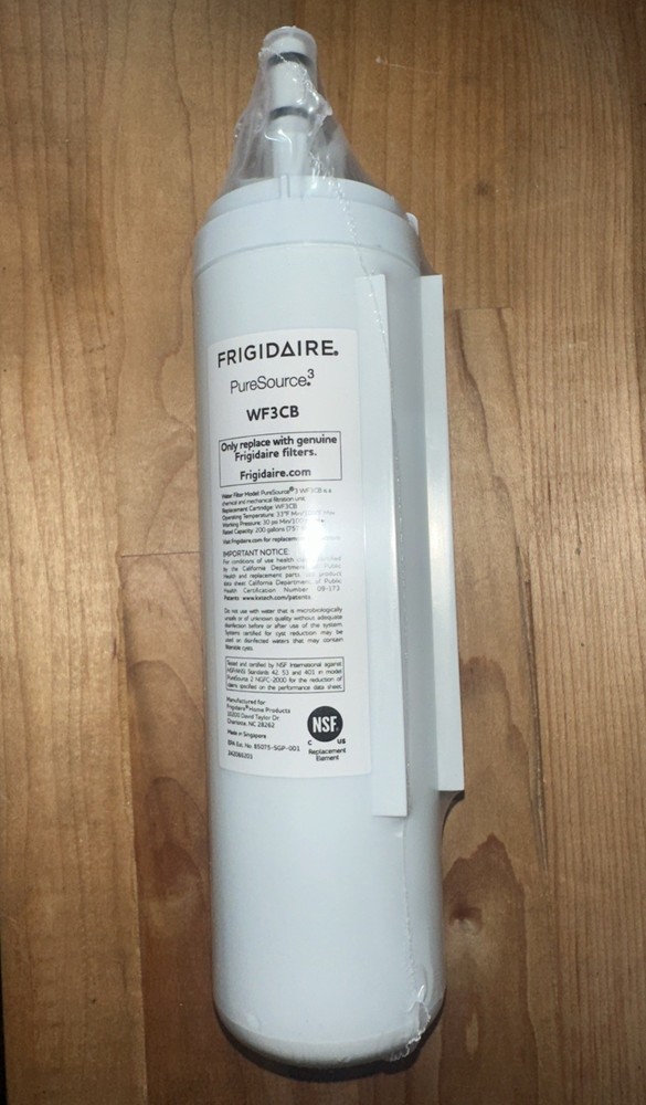 (1) Genuine Frigidaire Puresource3 Water Filter - WF3CB (White) WF3CB No Box