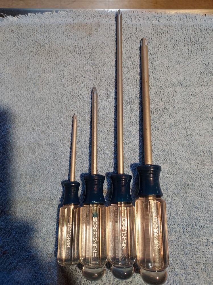 Phillip Screw Driver By Craftsman,  New,  Original,  USA,  4 Pc.set