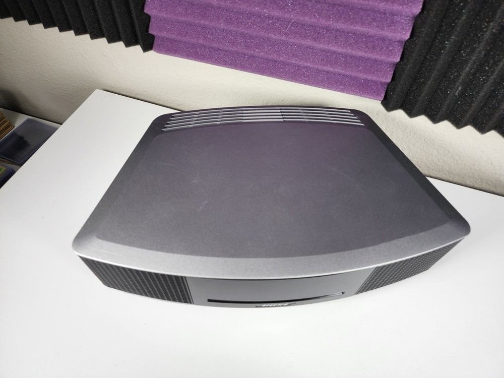 *NICE* Bose Wave Music System IV Platinum Silver w/ Remote, Manual, Sample Disc!