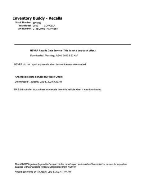 COROLLA 2019 High Mounted Stop Light 1039475921