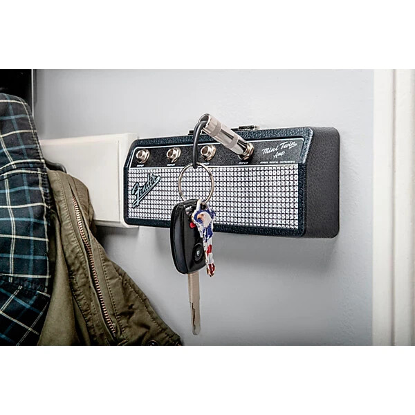 Fender Jack Rack Key Holder Includes 4 Keychain
