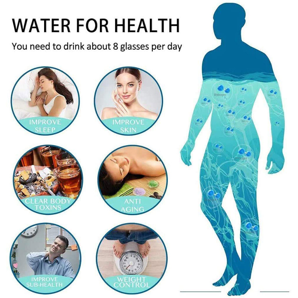 Hydrogen Rich Generator Water Cup Alkaline Ionizer Maker Bottle Anti-Oxidation