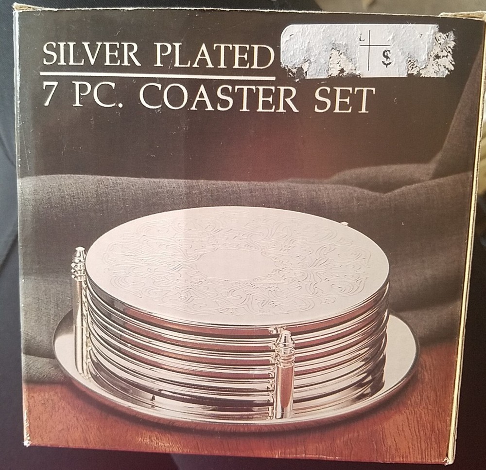 Silver Plated Coaster Set
