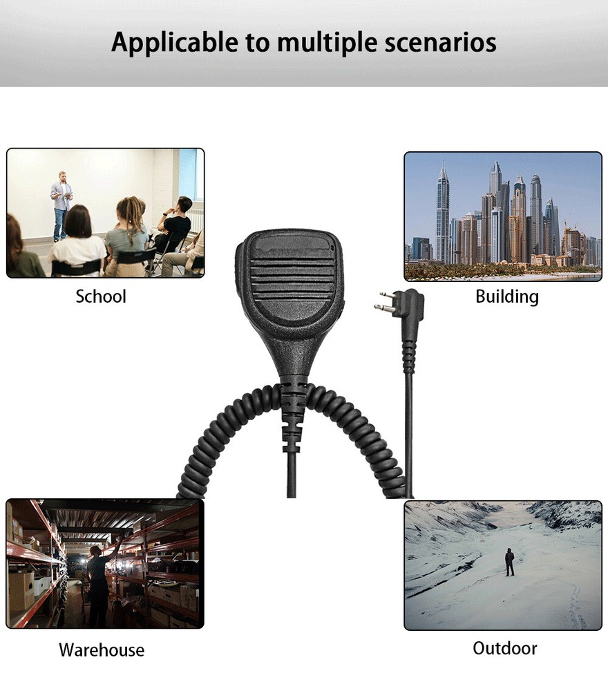 Replacement For PMMN4013 Remote Speaker Microphone Fits CP200 CP200D CLS1410