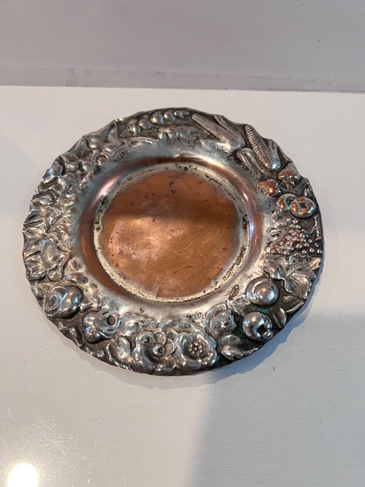 silver over copper small plate