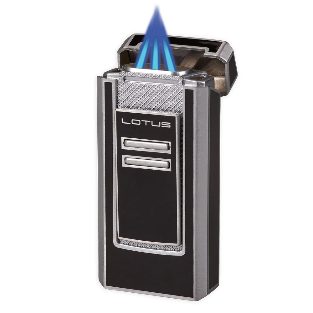 LOTUS Commander 3-Flame Torch with Punch - Black & Gunmetal