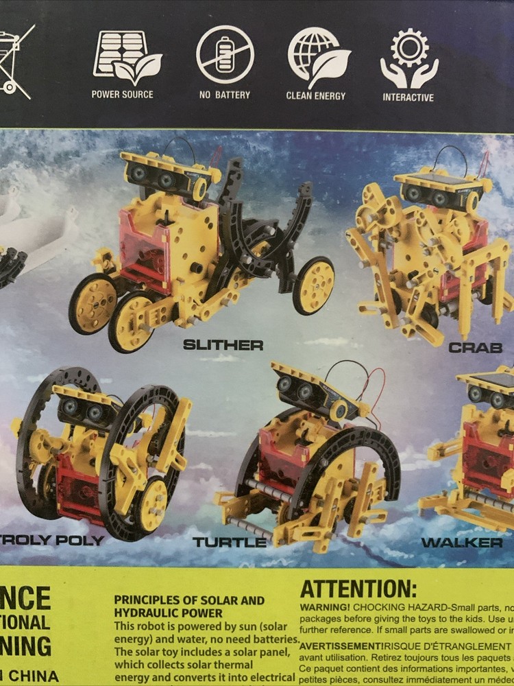 STEM Solar Powered 12 In 1 Robot Kit No.567A