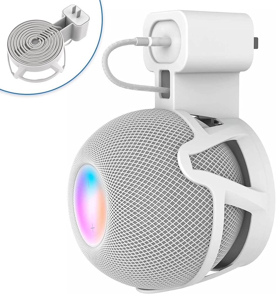 Wall Mount Holder Plug Mount with Cord Management for Homepod Mini