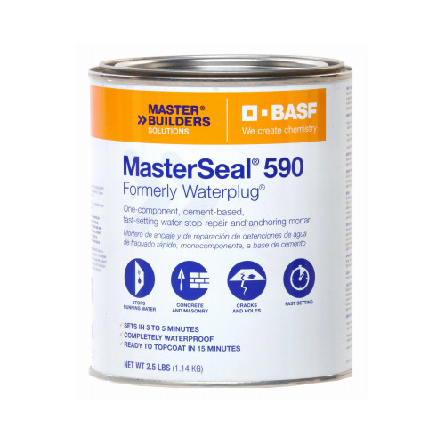 MasterSeal MS5901G 590 Hydraulic Cement, Quick Setting, 10 Lbs. - Quantity 1