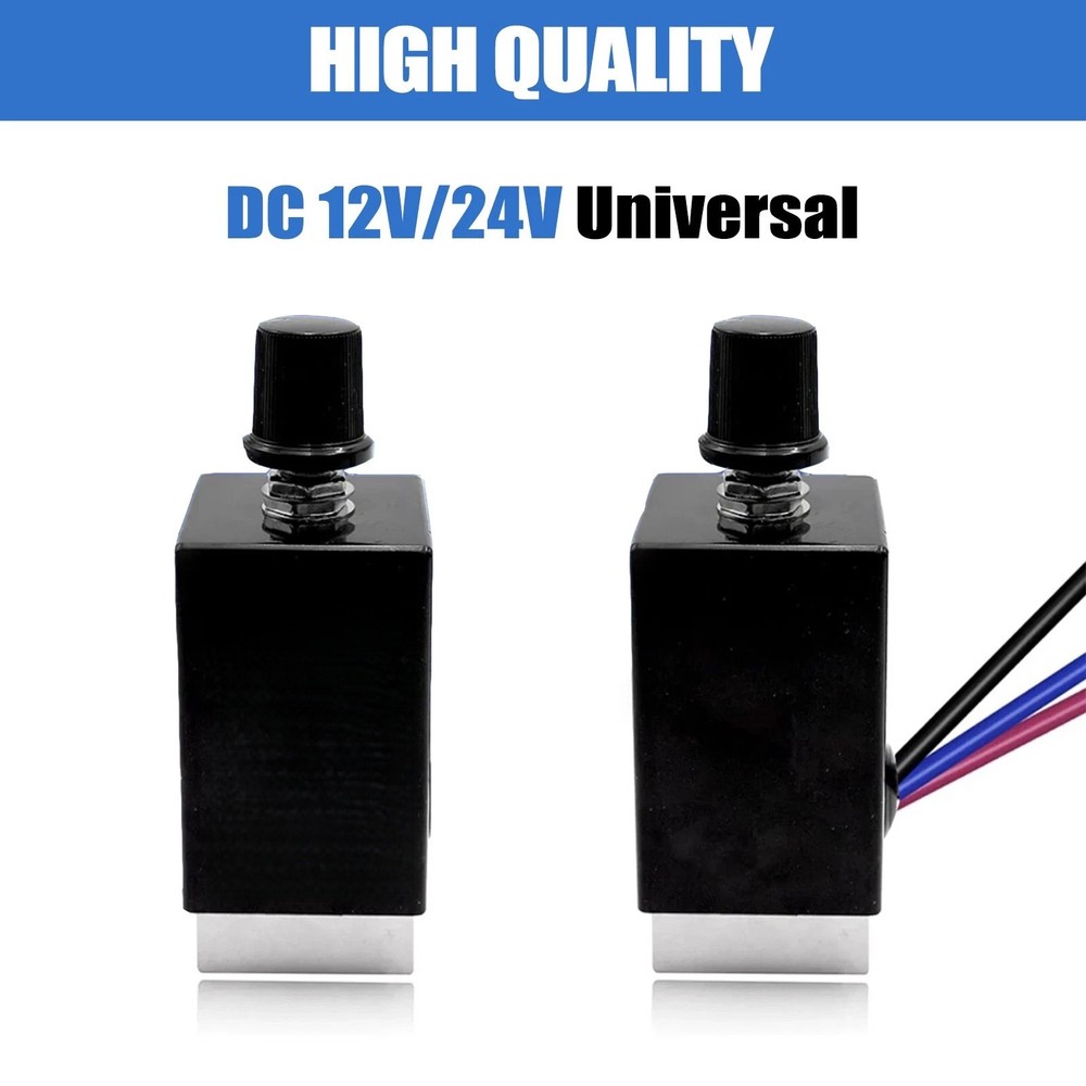 2X 12-24V 10A Motor Speed Dimmer Controller Switch for Car Heater HVAC System
