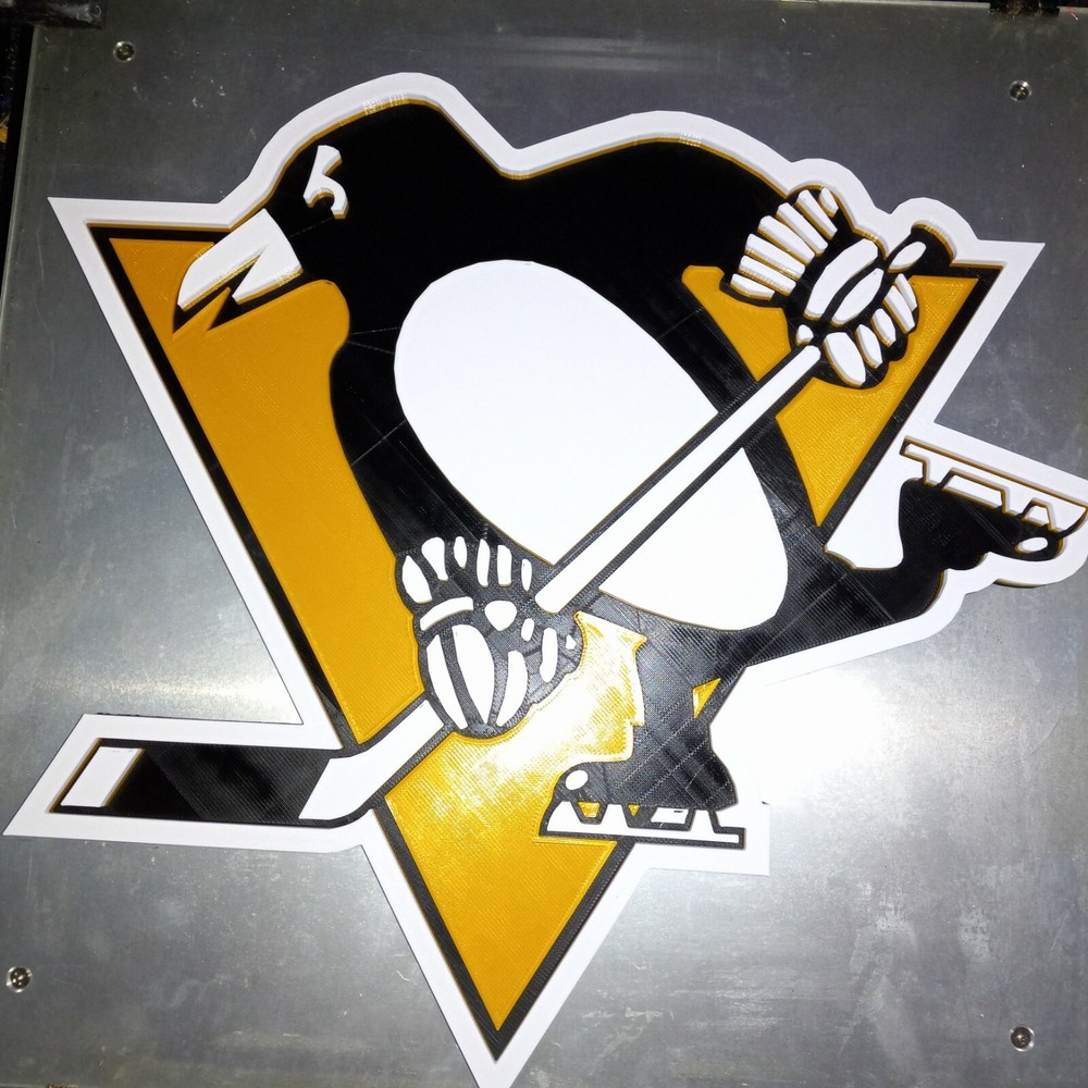 Pittsburgh Penguins 3D NHL Logo 15 Inch