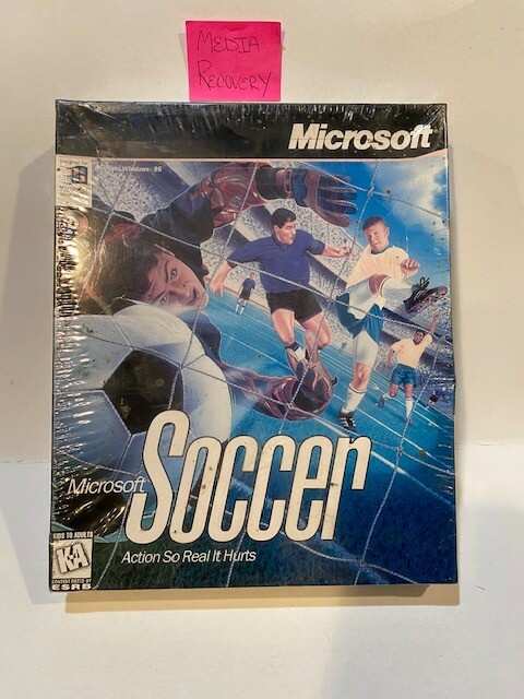 Microsoft Soccer windows 95(SEALED BIG RETAIL BOX)