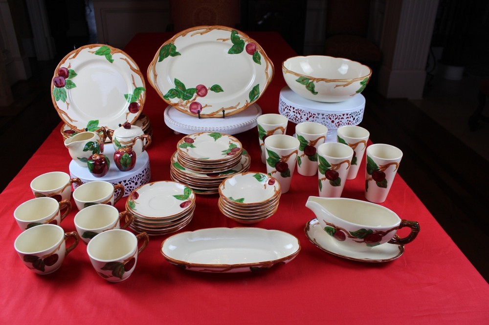 Franciscan Apple Dinnerware *Place Setting for 6* Free Shipping * 50 Pieces