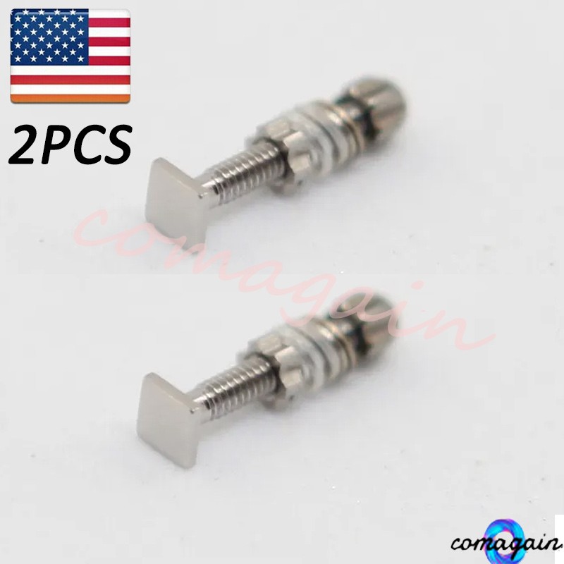 2* Small Size Square Screw & Bolt Replace For C ar tier Eyeglasses Frame Silver