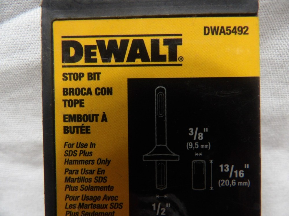 DeWalt SDS Plus 1/2" Stop Bit DWA5492