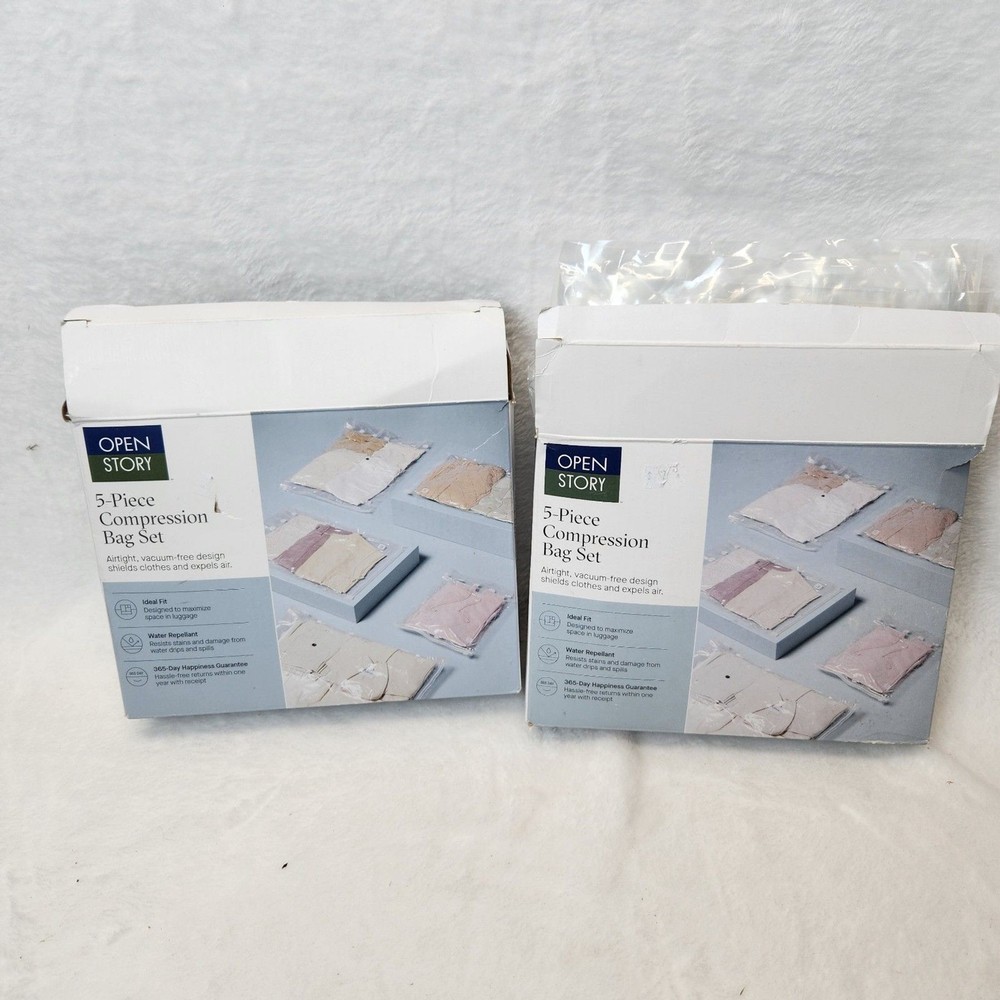 2 Pack Open Story 5-Piece Compression Bag Set