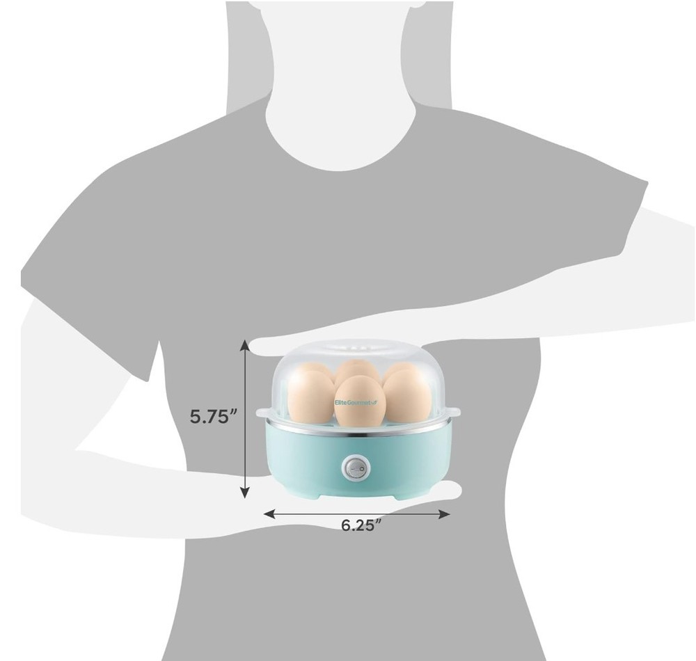 Easy Egg Cooker Electric 7-Egg Capacity, Soft, Medium, Hard-Boiled Egg Cooker