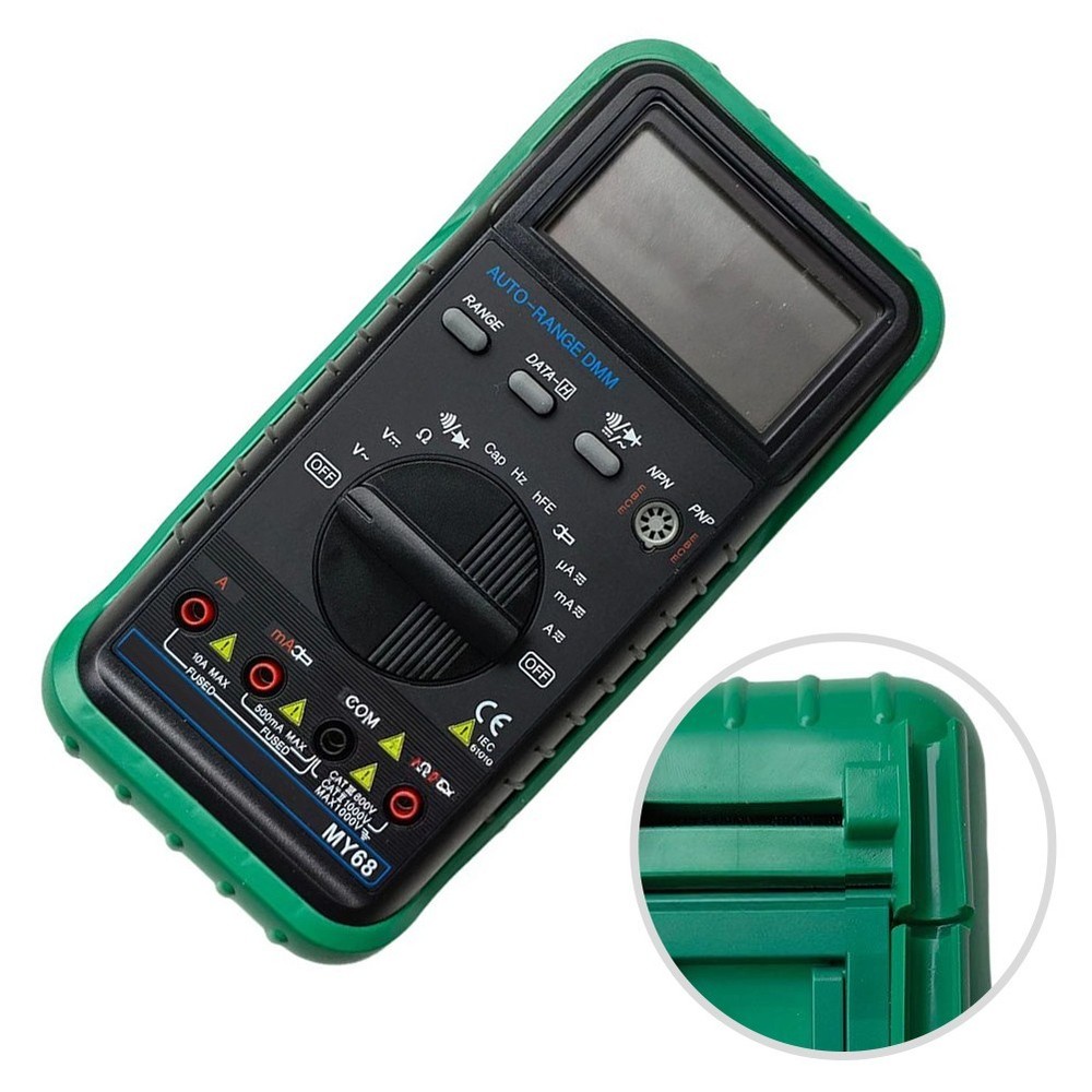 MY68 Auto Range Multimeter with 6000 Counts LCD Display for Field Testing