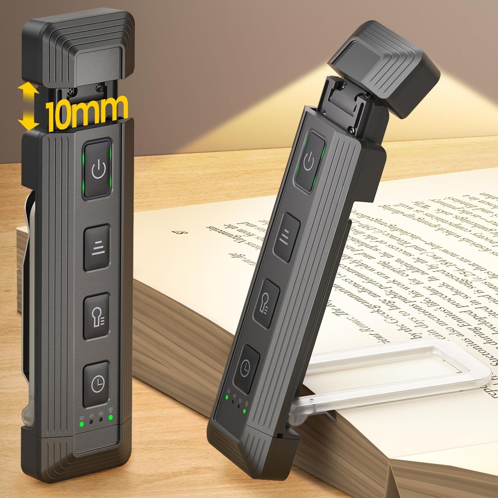 Extendable Book Lights for Reading at Night, 5 Enhanced Brightness & 3 Colors...