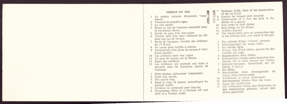 Tourist brochure "Verdun" Ses battlefields