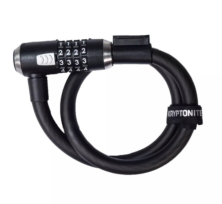 Kryptonite 2' 2" KryptoFlex 1565 Combo Cable 005254 Two Foot Cable Length New E2