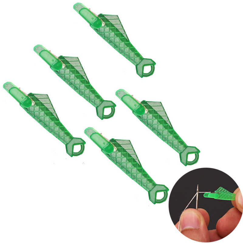 Mini Fish Type Automatic Needle Threader Handcraft Sewing Tool Accessories -