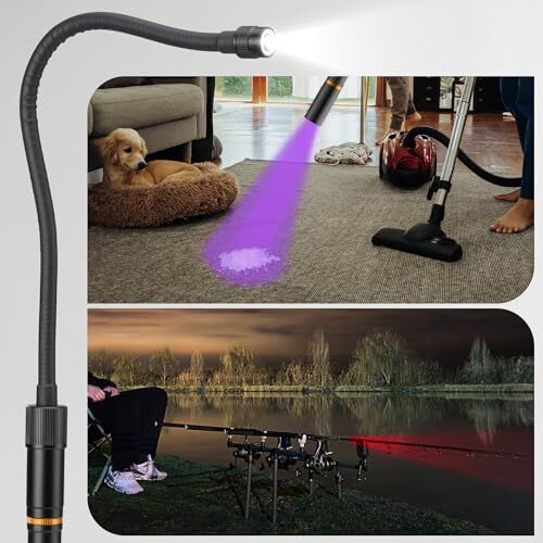 Multi-Functional Rechargeable Work Light, Flexible LED Flashlight with 3