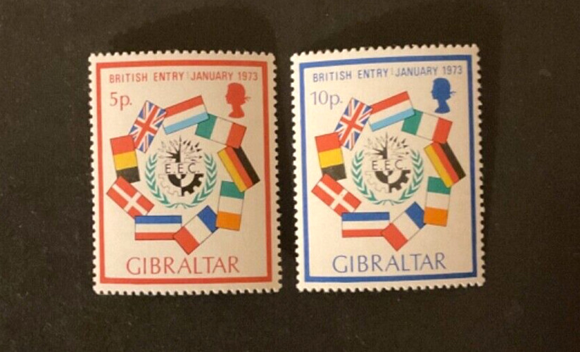 Gibraltar Scott #294-5 never hinged