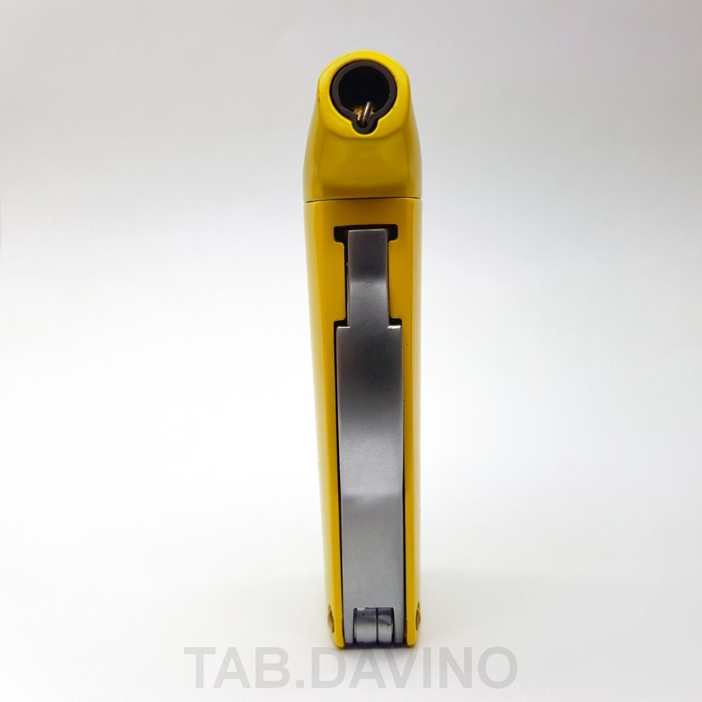 BREBBIA YELLOW PIPE LIGHTER WITH CURAPIPE BOWL FLAME