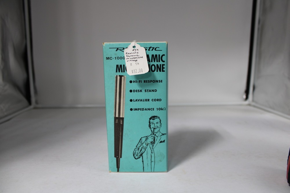 Vintage Dynamic microphone Realistic MC-1000 & Kantleek Atomizer with Box