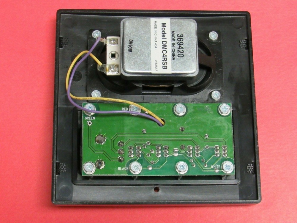 DMC4RSB w/Black DMCFRB M&S Intercom Room Station 4-wire DMC3-4