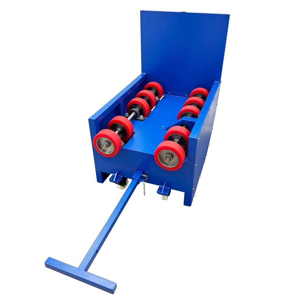 110V Electric 200L Iron Drum Rotator Mixer Industrial Variable Speed Drum Roller