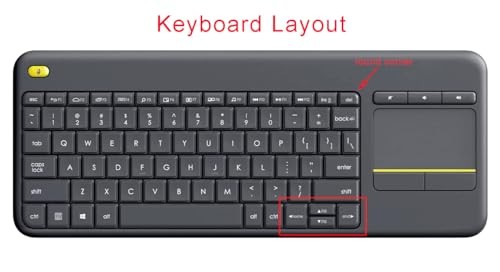 Silicone Keyboard Skin Cover Protector Compatible for Logitech k400 Plus Clear