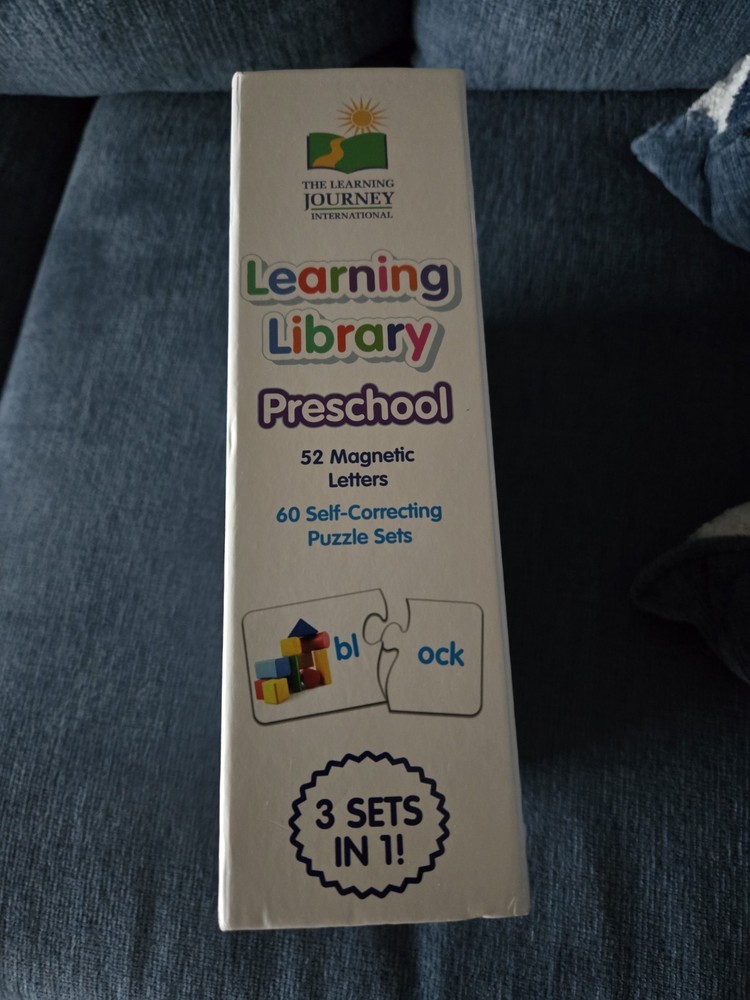 The Learning Journey Learning Library Magnetic Letters & Puzzle Sets, 3-in-1