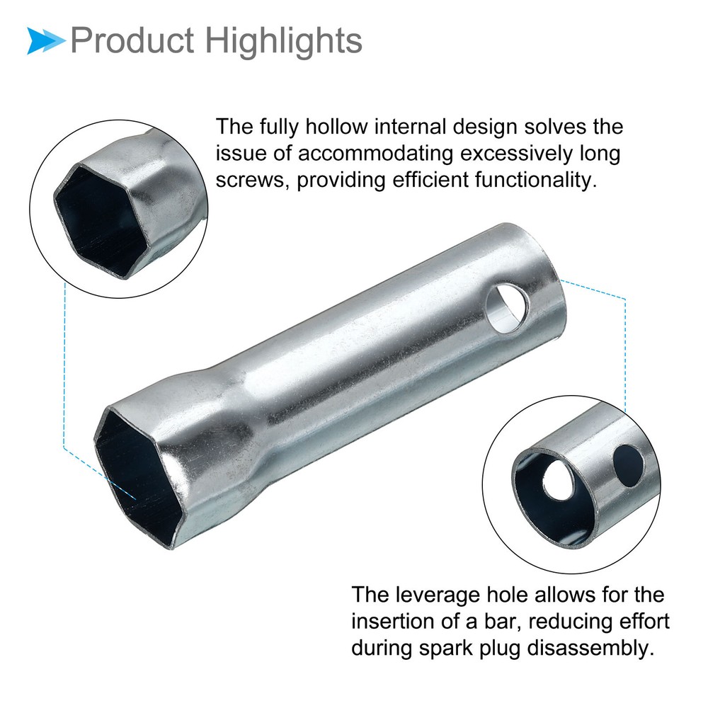 7pcs Motorcycle Ignition Spark Plug Spanner Wrench Socket