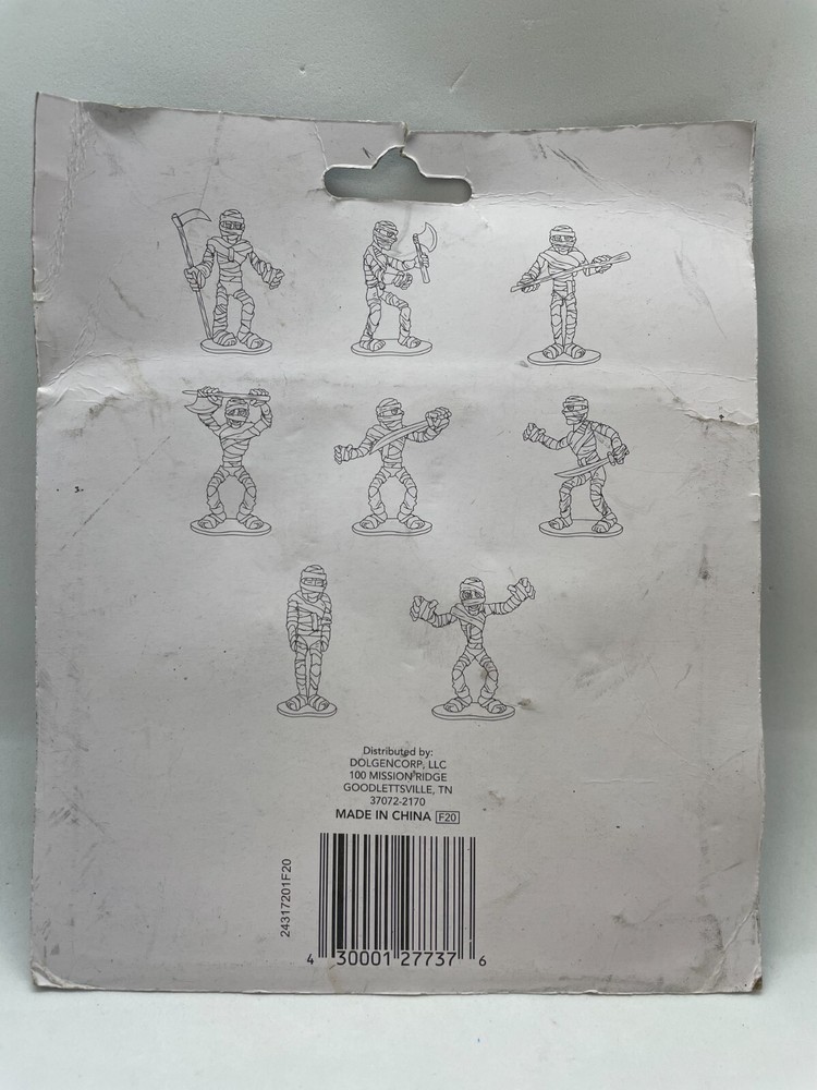 Mummy Army Men 2" Plastic Figures Sealed in Package