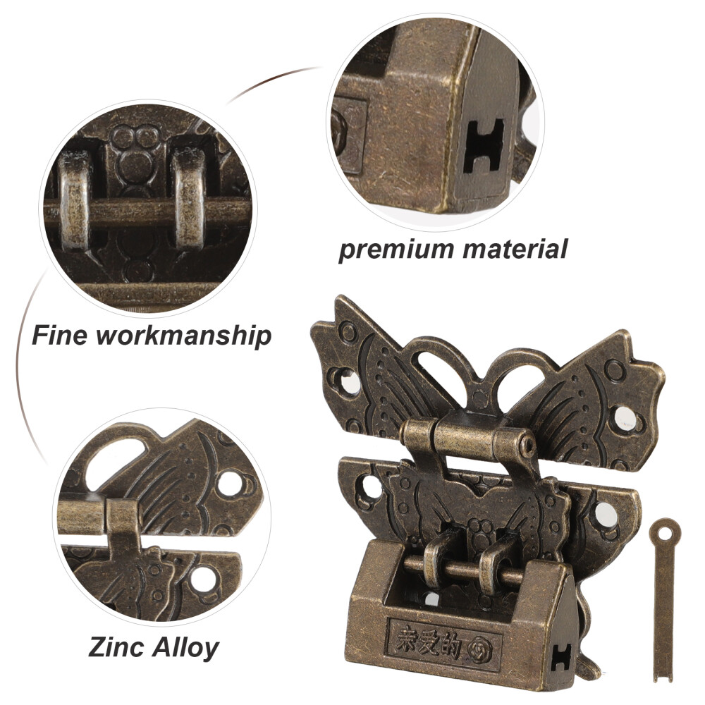 Combination Lock for Locker Antique Tool Box Vintage Padlock
