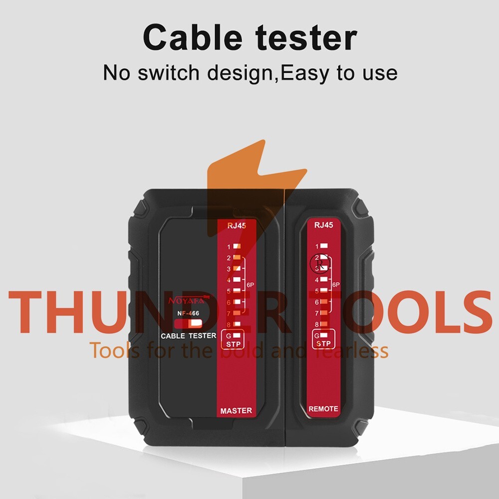 Thunder Tools NOYAFA NF-466 Network Cable Tester POE Wire Checker Launcher