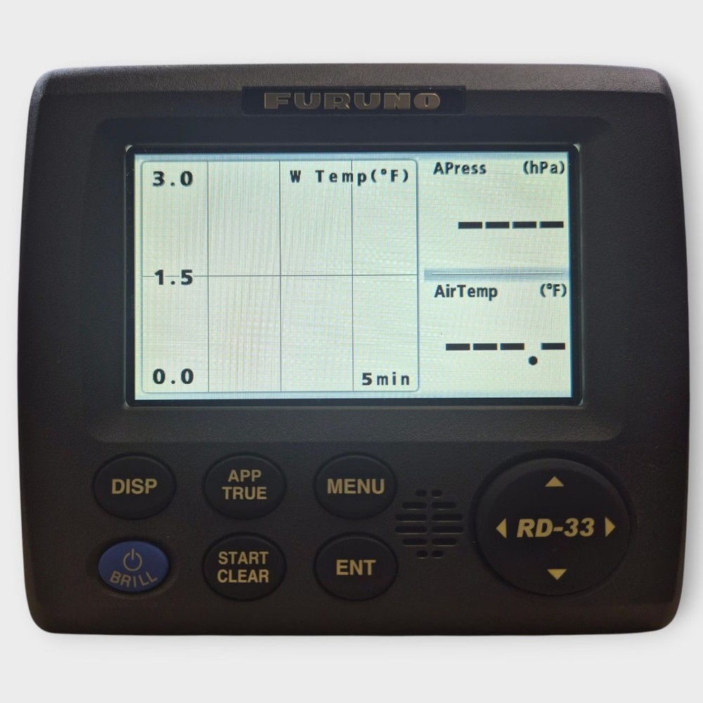 Furuno RD-33 NMEA2000 Data Organizer Display w/ 2m N2k Drop Cable Fully Tested!