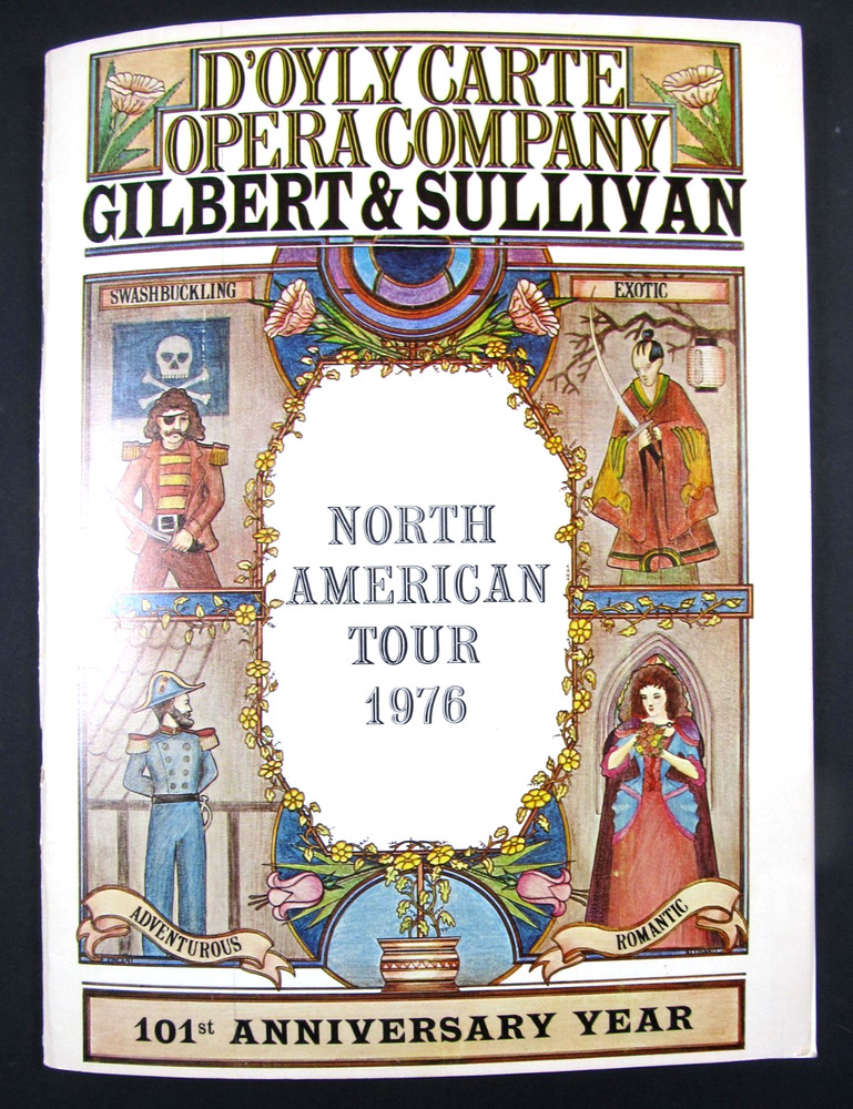 D'Oyly Carte Opera Company 1976 Tour Gilbert & Sullivan autographed program