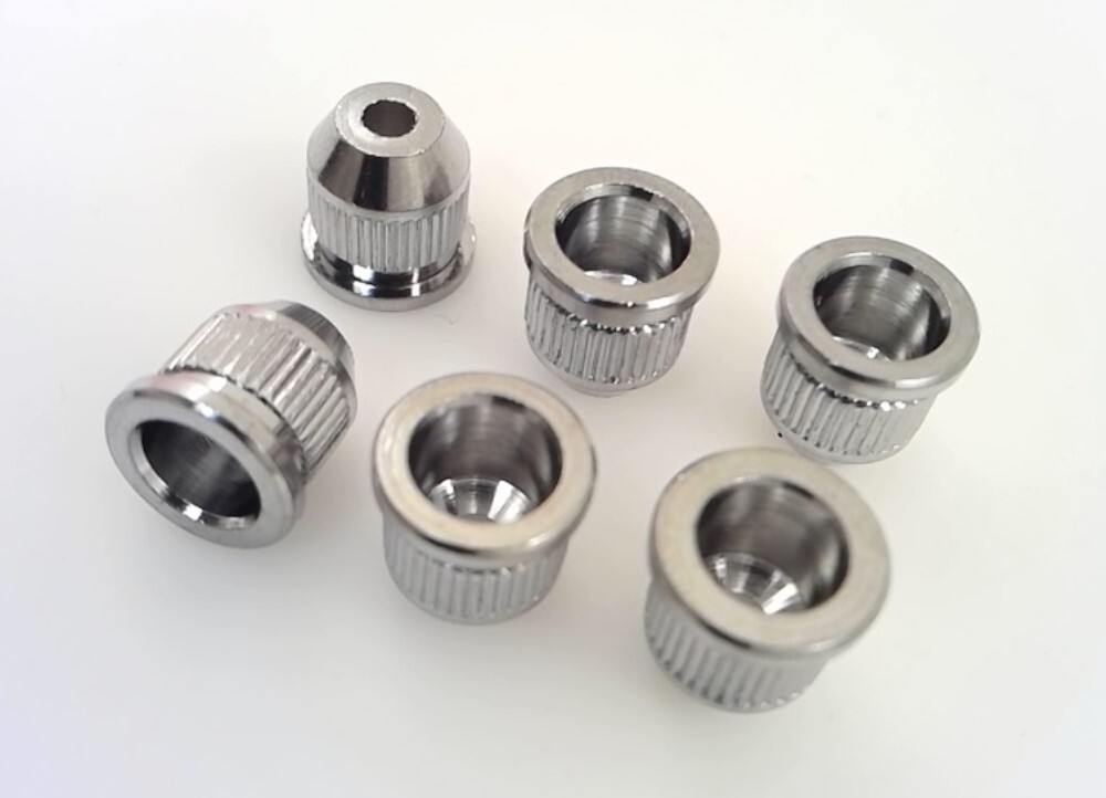 True Custom Shop® Original Chrome Guitar String Ferrules for Fender Telecaster