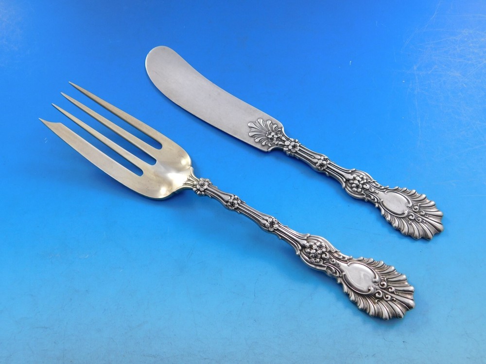 Radiant by Whiting Sterling Silver Flatware Set for 8 Service 53 pieces