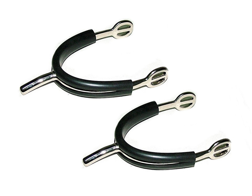 English Spurs With Protective Rubber Shell