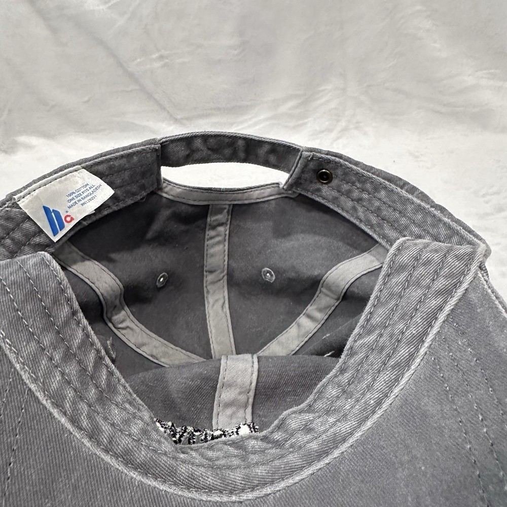 Denver Film Hat Strap Back Metal Clasp Grey