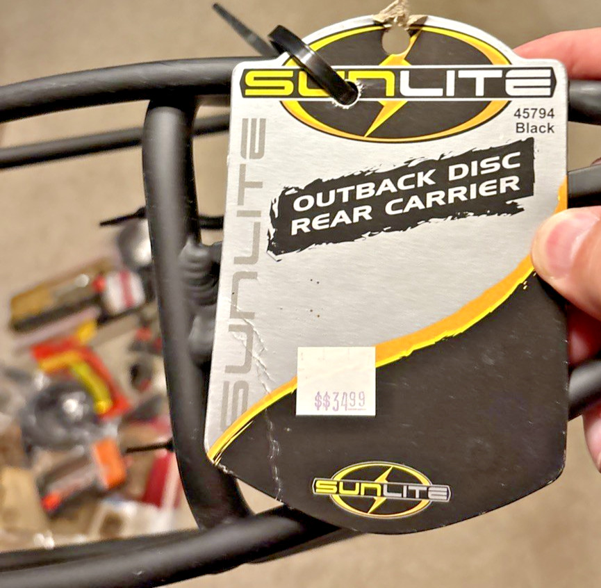 Sunlite Outback Disc Rear Carrier 45794 Black